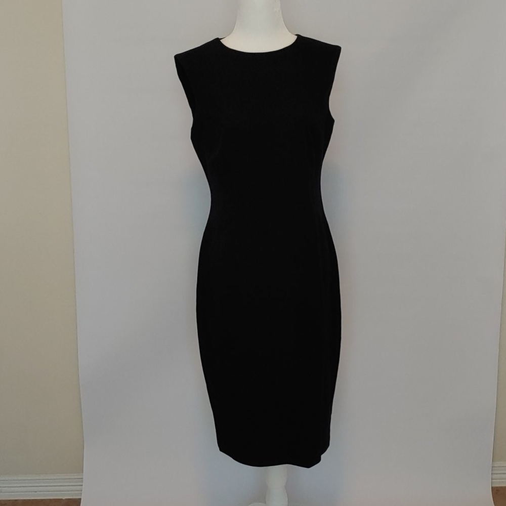 Zara Basics Black Sleeveless Dress